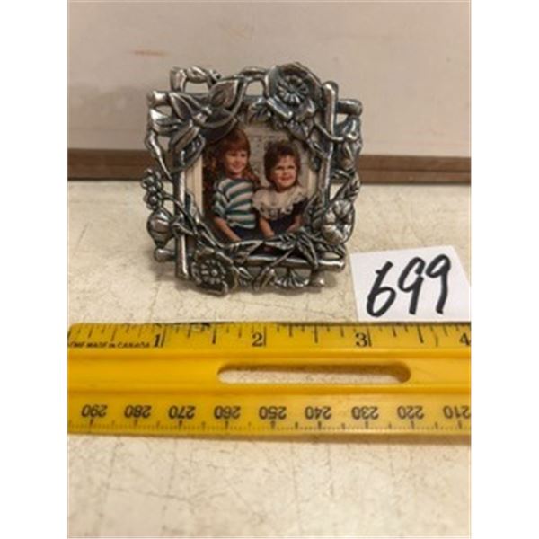 Small Pewter Easel Frame