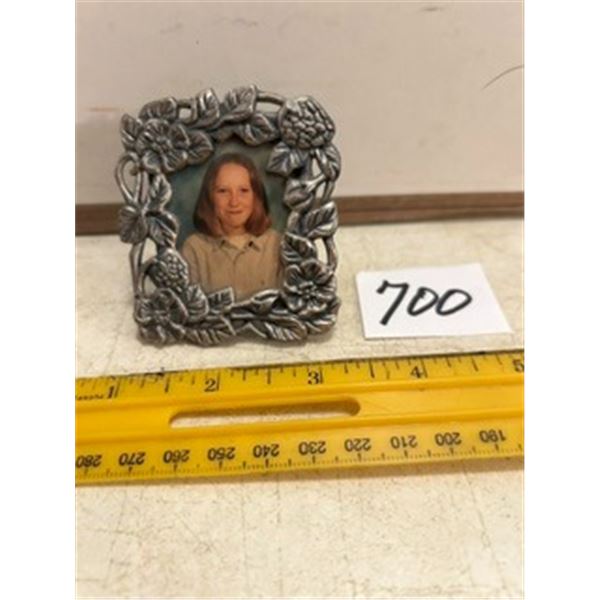 Small Pewter Easel Frame