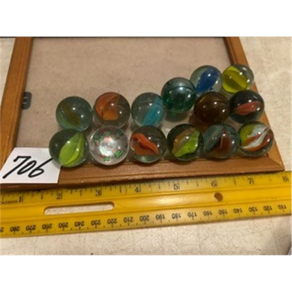 (14) Vintage Marble “Plunkers” inc. Ninja Turtle