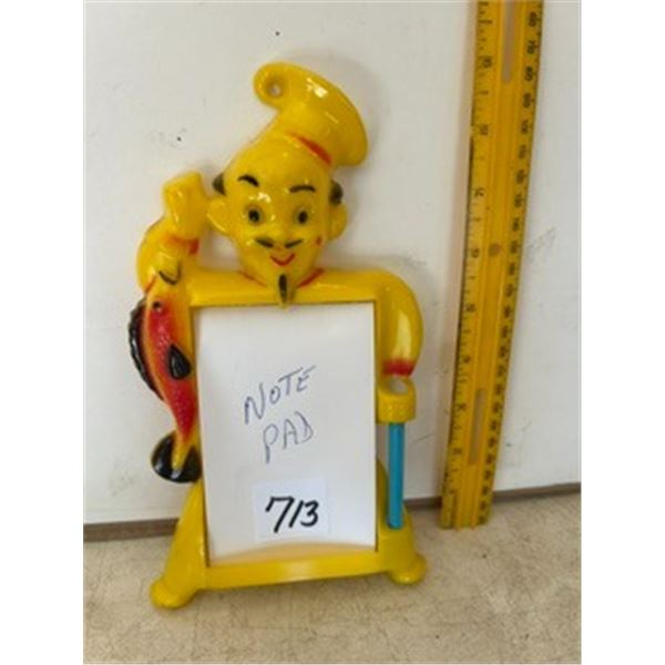 Chef Notepad Holder – 9” Tall