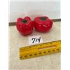 Image 1 : Red Plastic Salt & Pepper Shakers