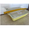 Image 1 : Yellow Pyrex Refrigerator Dish, 9 ½” x 7”