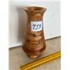 Image 1 : 8” Tall Wood Turned Vase