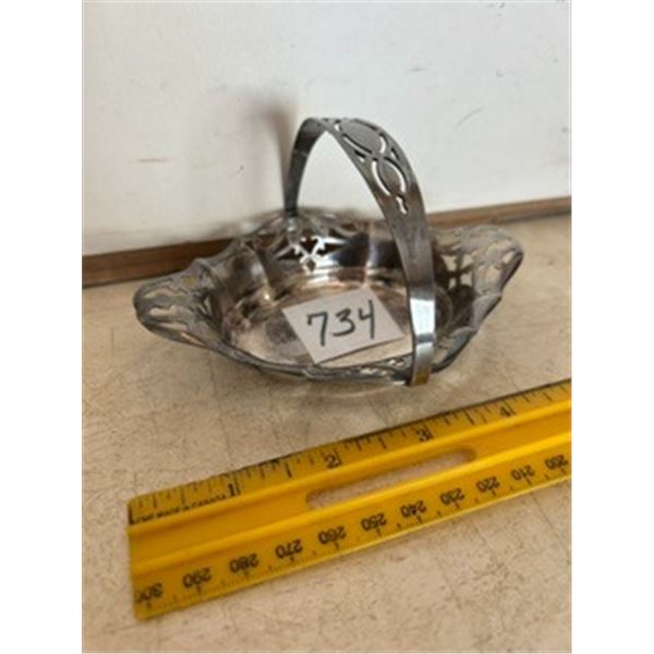 5” Silver Plate Basket