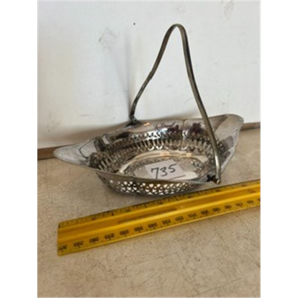 7” Silver Plate Basket