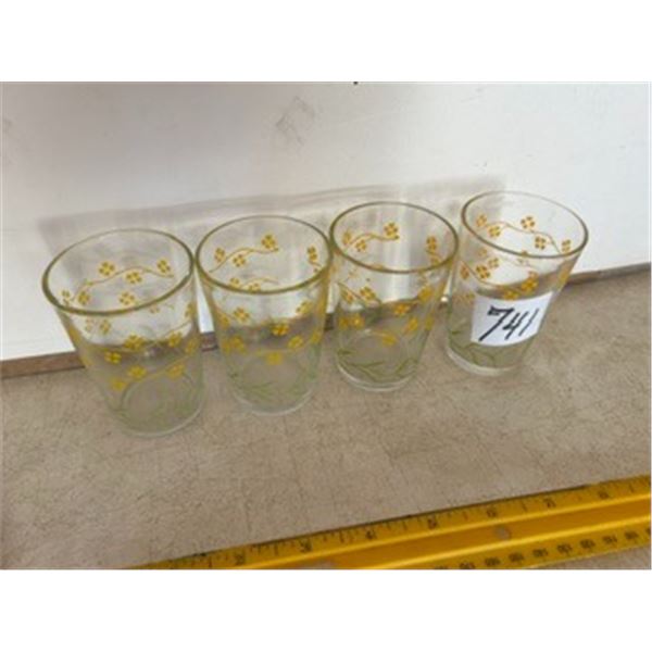 Set of (4) Swanky Swigs 3” Tall Glasses