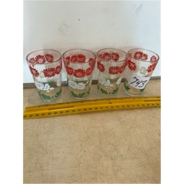 Set of (4) Swanky Swigs 3” Tall Glasses