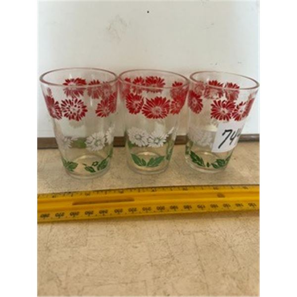 (3) Swanky Swigs 3” Tall Glasses