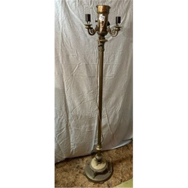 Vintage Tri-Light Floor Lamp (no globe)