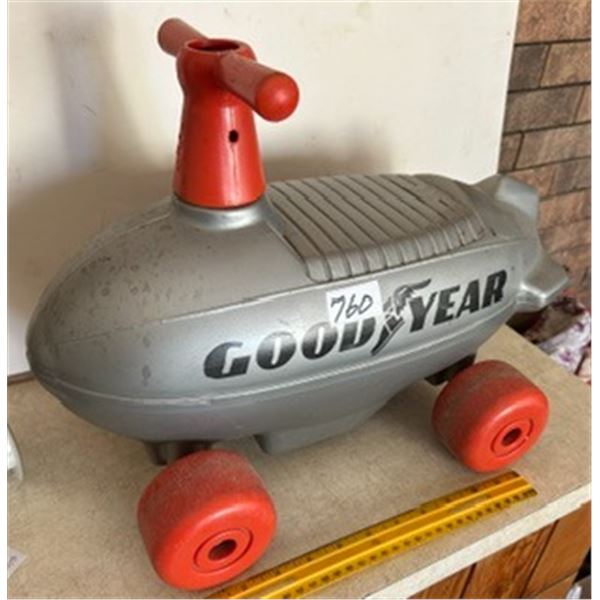 Vintage Good Year Ride-On Blimp Toy