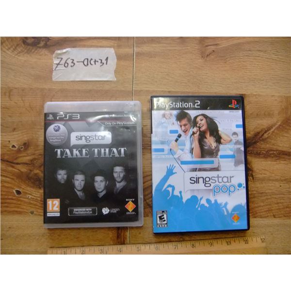Singstar Take That and Singstar Pop