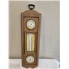 Image 1 : Vintage weather station, Springfield Instrument Company.  Simulated wood plastic construction. 21" t