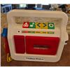 Image 2 : 1990 Fisher-Price red/white cassette player recorder.  Model #3818