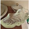 Image 4 : Kromex Lazy Susan rotating platter from the 1950s. Heavy clear glass inserts.  Looks like new.  16" 