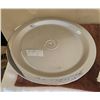 Image 5 : Kromex Lazy Susan rotating platter from the 1950s. Heavy clear glass inserts.  Looks like new.  16" 