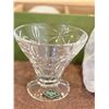 Image 2 : Godinger Shannon Crystal South Beach Palm dessert cup set. Four 8 oz. Dessert/ice cream cups. New in
