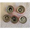 Image 1 : Lot of 5 vintage 1980 - 1981 Pepsi-Cola NHL hockey bottle caps - Edmonton Oilers