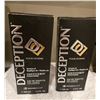 Image 1 : Lot of two Deception Pour Homme Eau de Toillette. 3.4 oz bottle, men's fragrance.
