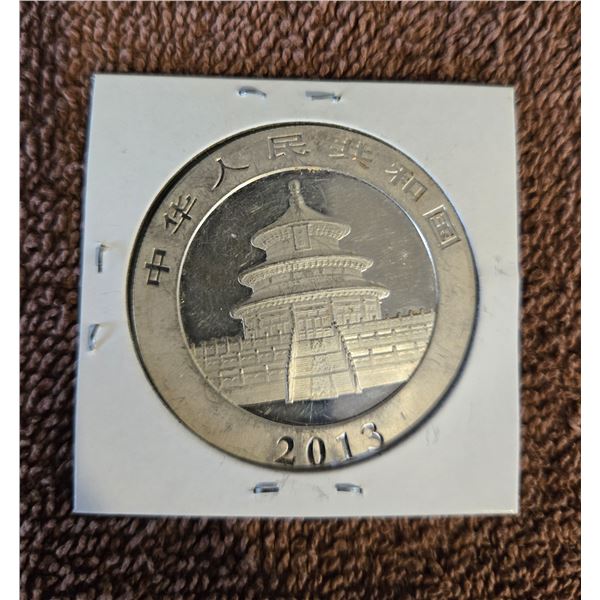 2013 1 oz. .999 fine silver Chinese Panda coin.