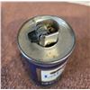 Image 2 : Vintage Labatt's Blue Pilsener Beer metal can.  Retrofitted as a Cricket lighter holder.  3 1/2" tal