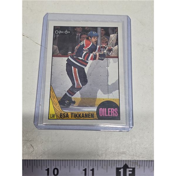 Esa Tikkanen Rookie Card 1987-88 O-Pee-Chee