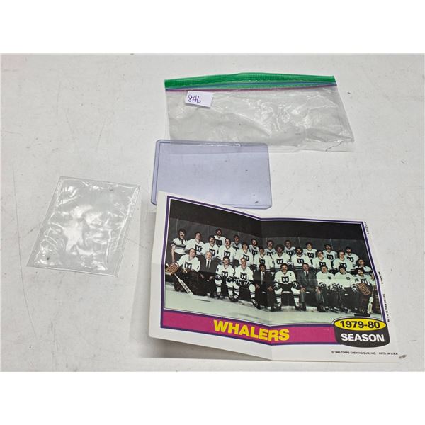 RARE Hartford Whalers 1980-81 Topps Team Poster
