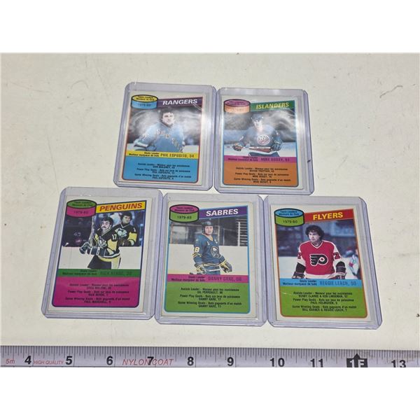 Penguins Isles Sabres Rangers Flyers Team Checklist 1980-81 OPC Unmarked