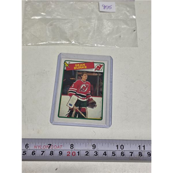 Sean Burke Rookie Card 1988-89 O-Pee-Chee
