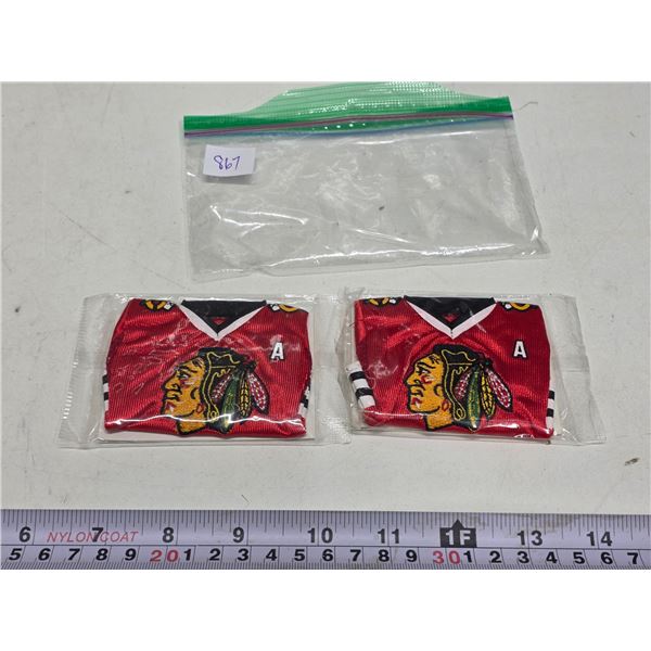 2 - Chicago Black Hawks Sealed Upper Deck Mini Jersey