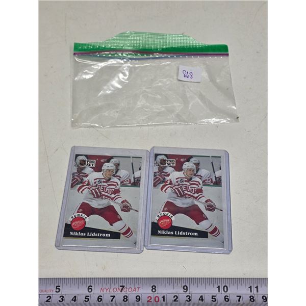 2 – Nicklas Lidstrom Rookie Cards 1991-92 Pro Set
