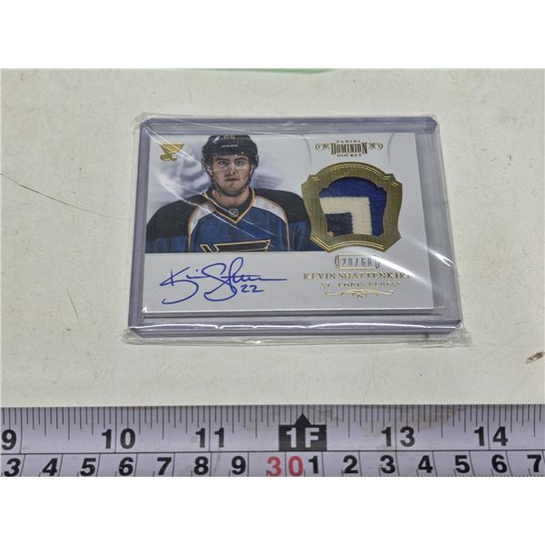 Kevin Shattenkirk Rookie Patch Autograph Card 20/60 Panini Dominion