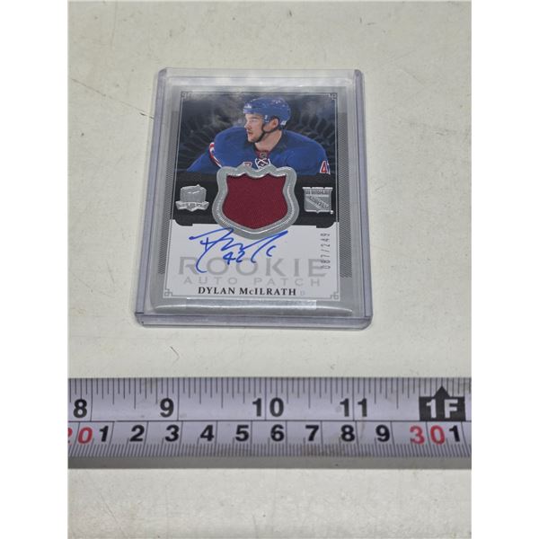 Dylan McIlrath The Cup Auto Patch Rookie Card 087/249