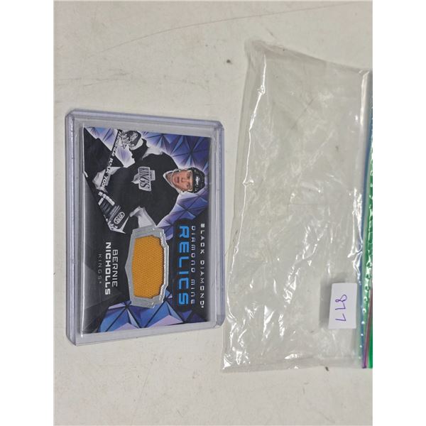 Bernie Nicholls Jersey Card Upper Deck black Diamond Relics 2025-26