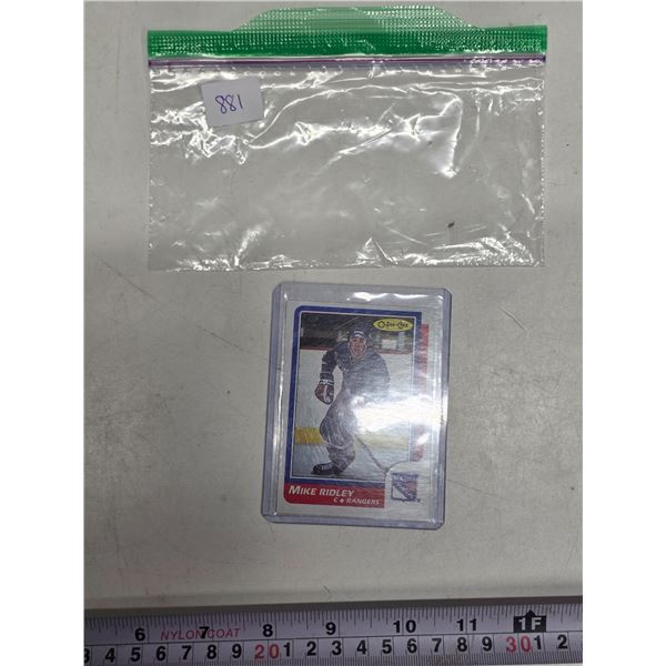 Mike Ridley Rookie Card 1986-87 O-Pee-Chee