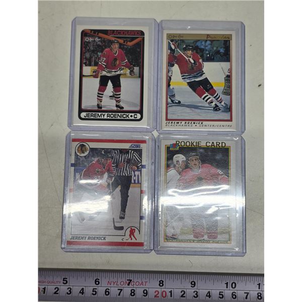 4 – Jeremy Roenick Rookie Cards Premier OPC Bowman & Score
