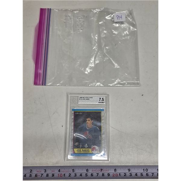 Joe Sakic Rookie Card Graded 1989-90 O-Pee-Chee