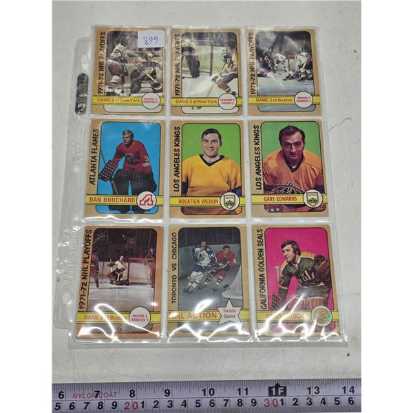 1972-73 O-Pee-Chee Lot of 9