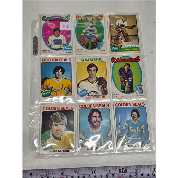 70’s Lot of 9 cards