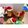 Image 4 : Vintage and modern holiday-themed plush dolls, toys.