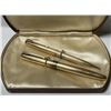 Image 13 : Parker 1/10 14k gold filled pen and pencil set.