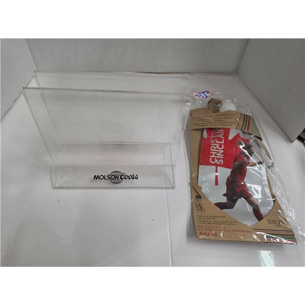 Christin Sinclair Water Bottle, Molson Acrylic Holder