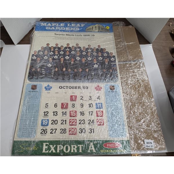 1968/69 Toronto Maple Leafs Export ‘A’ Calendar