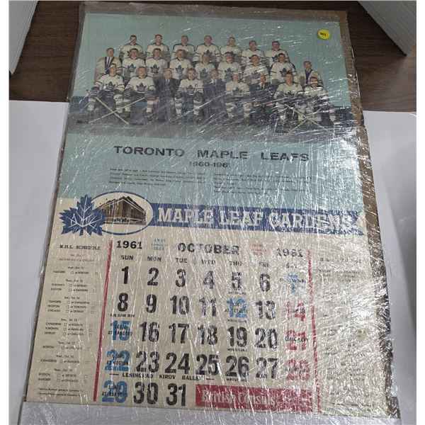 1960/61 Toronto Maple Leafs Calendar