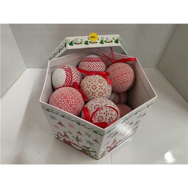 Box of Vintage Christmas Balls
