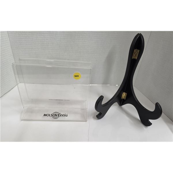 Wooden Plate Display Holder, Acrylic Display