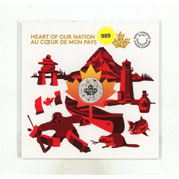 2017 Canada $3 Fine Silver Coin – Heart of Our Nation, released by the Royal Canadian Mint 