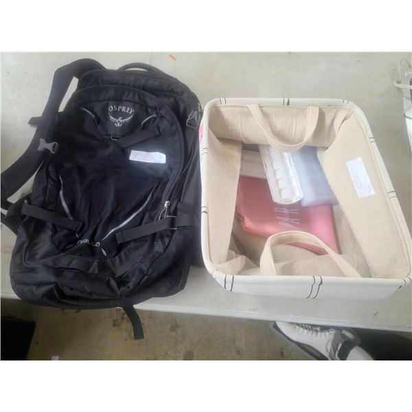 Osprey Backpack, Fabric Tote, etc.