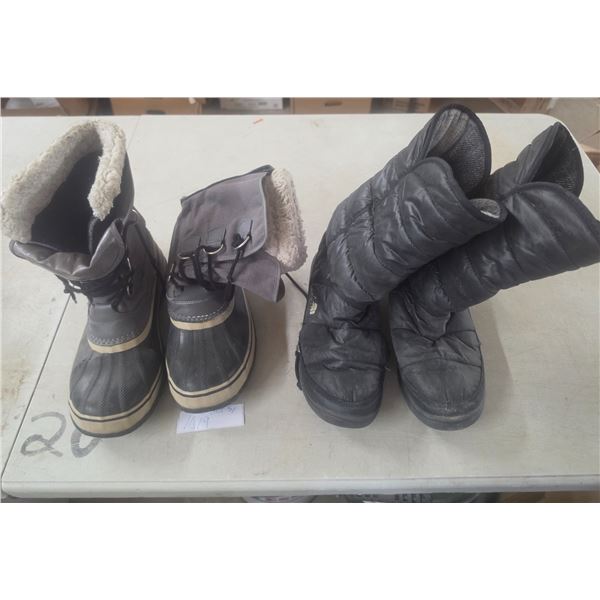 (2) Pair Size 9 Winter Boots inc. Sorel