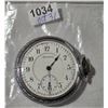 Image 1 : ANTIQUE  BURLINGTON 16S, 21J POCKET WATCH, RUNS, MSNG 2ND HAND