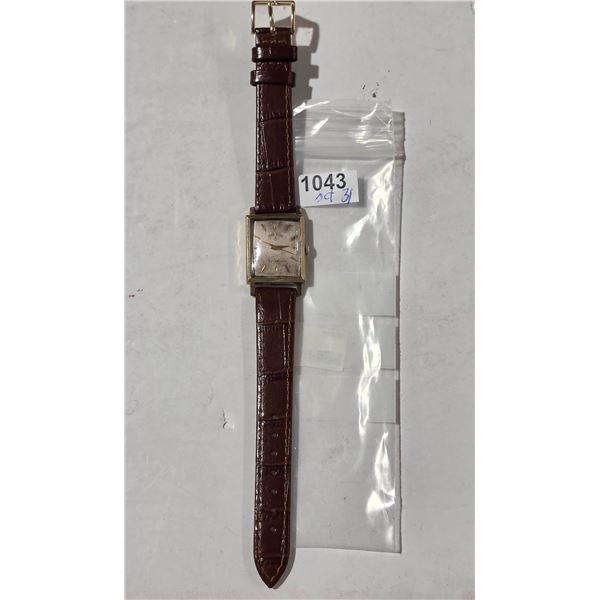 VINTAGE LORD ELGIN ART-DECO MAN WIND WATCH  RUNS